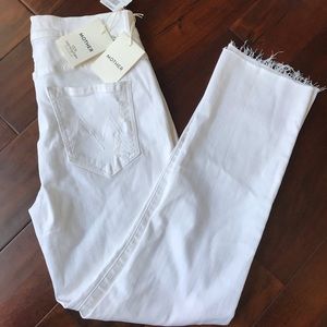 MOTHER NWT High Waisted Rascal Ankle Fray